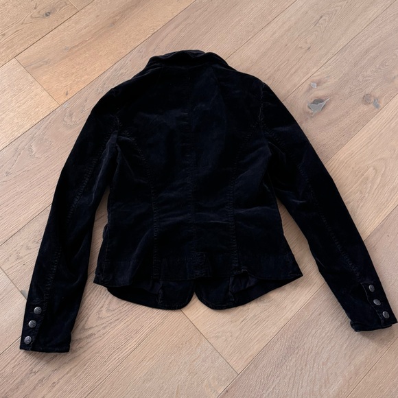Free People Corduroy Black Byron Blazer Jacket XS - Picture 4 of 10